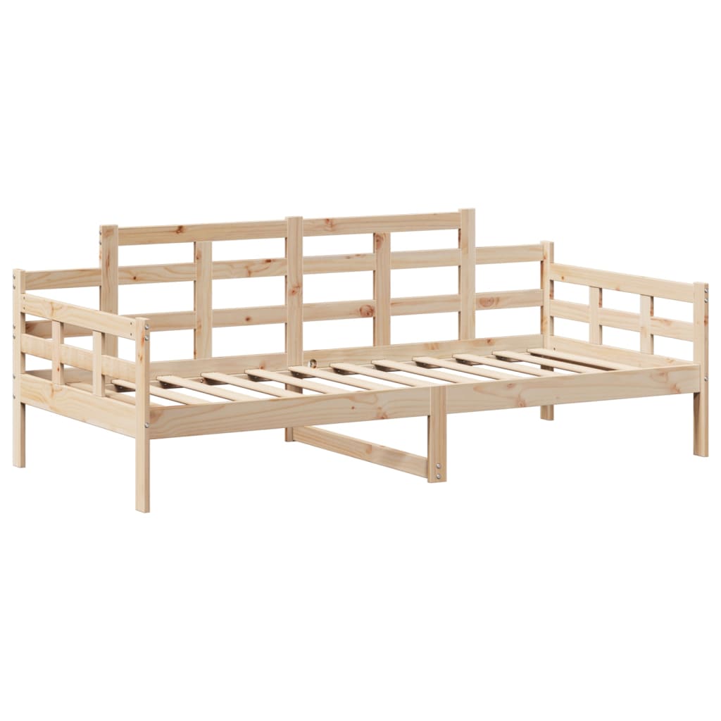 vidaXL Lit de jour avec toit sans matelas 90x200 cm bois massif