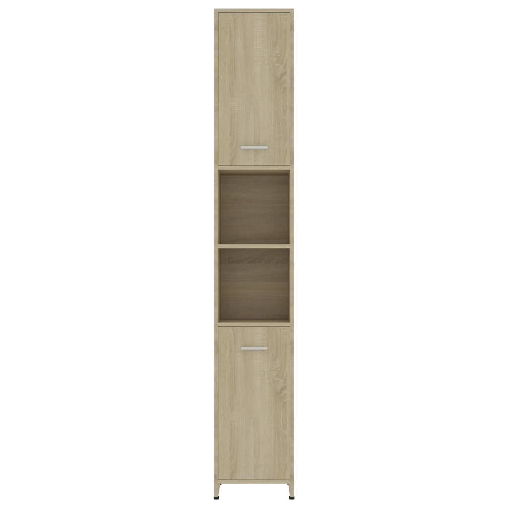 vidaXL Armoire de salle de bain Chêne sonoma 30x30x183,5 cm Aggloméré