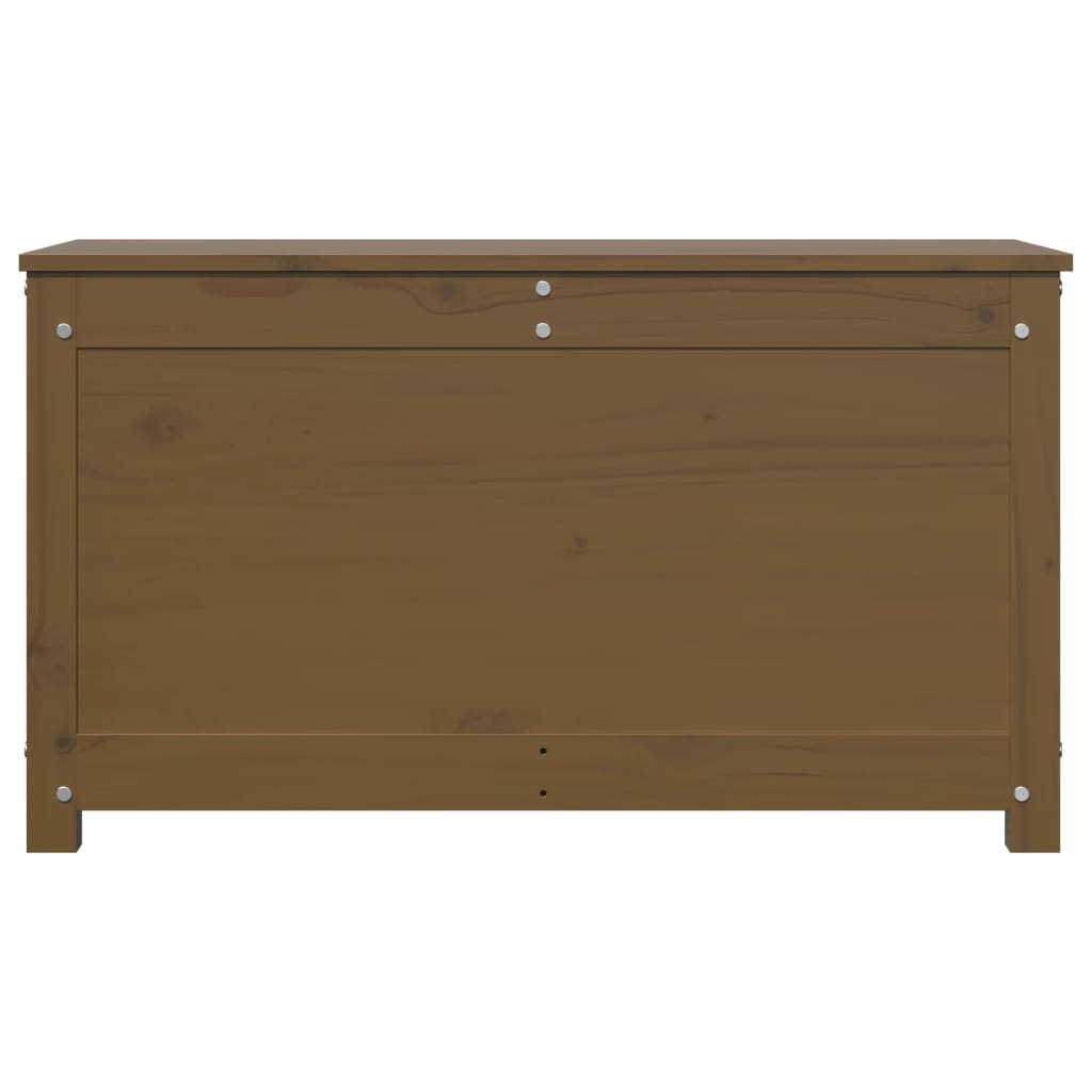 vidaXL Boîte de rangement Marron miel 80x40x45,5 cm Bois massif de pin