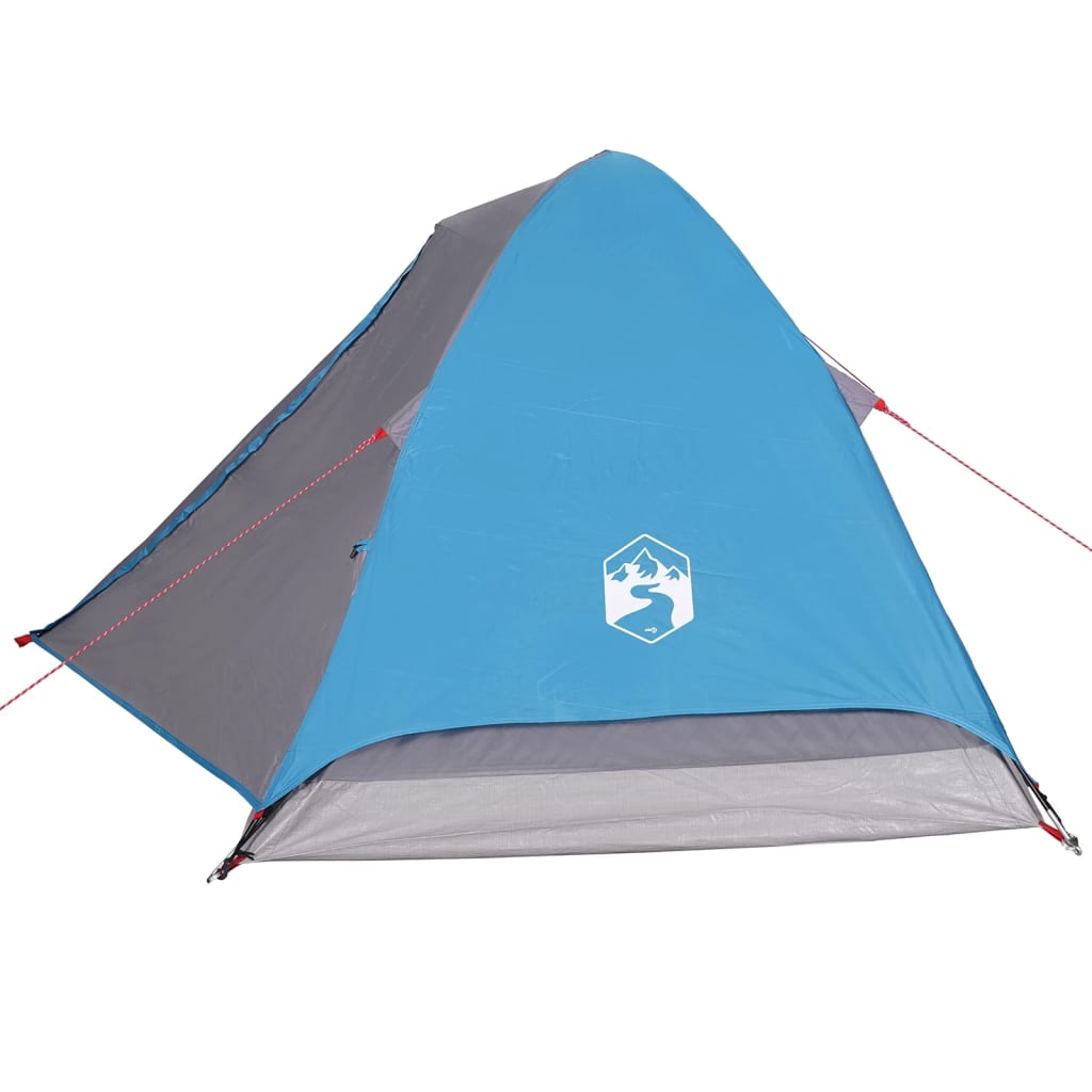 vidaXL Tente de camping à dôme 2 personnes bleu imperméable