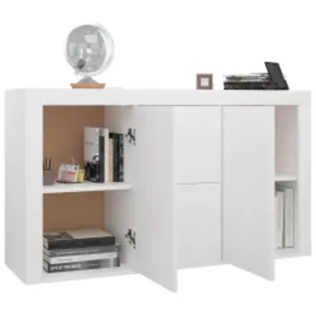 vidaXL Buffet Blanc 120x36x69 cm Bois d'ingénierie