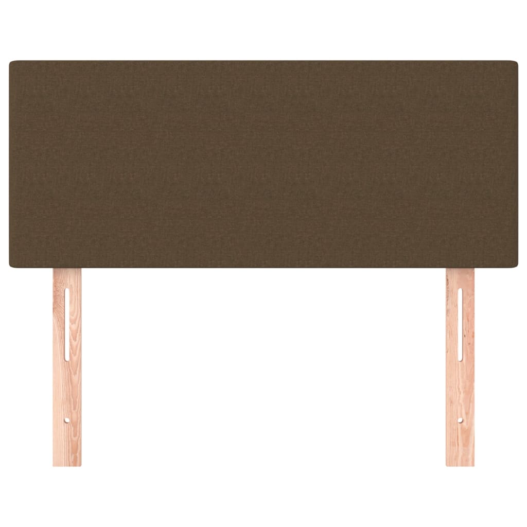 vidaXL Tête de lit Marron Foncé 90x5x78/88 cm Tissu