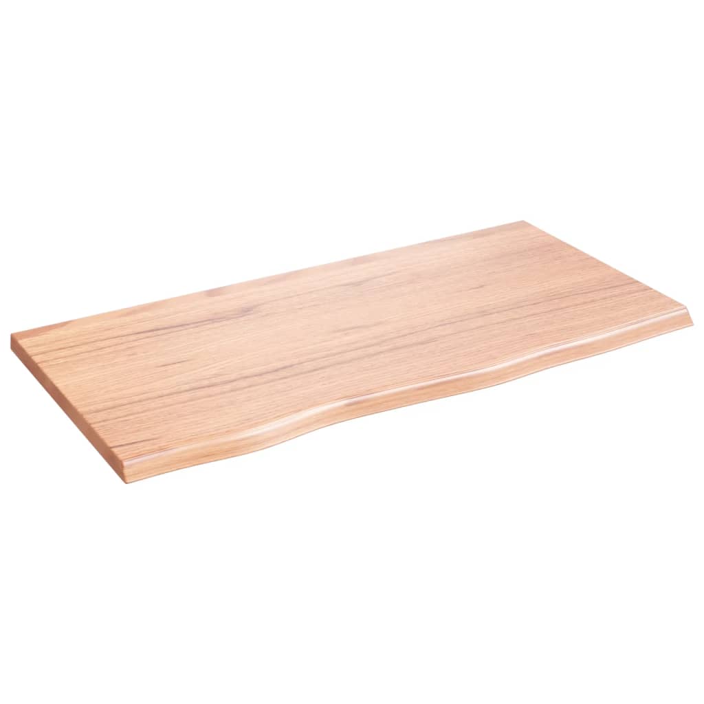 vidaXL Dessus de table marron clair 80x40x2 cm bois chêne traité