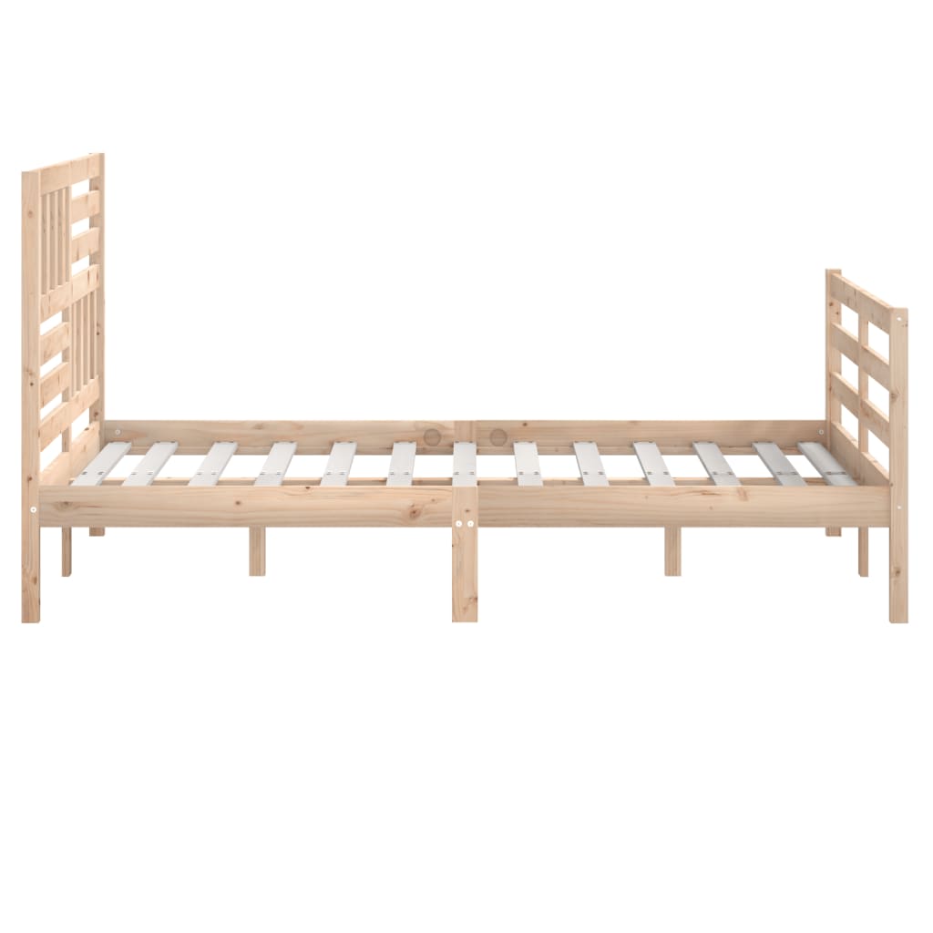 vidaXL Cadre de lit sans matelas bois massif 160x200 cm