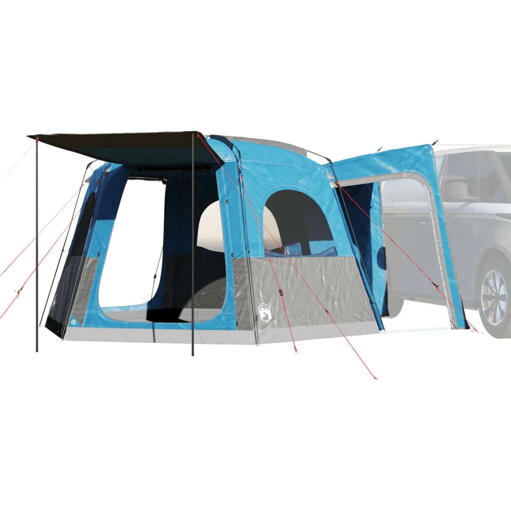 vidaXL Tente de voiture 4 personnes bleu imperméable