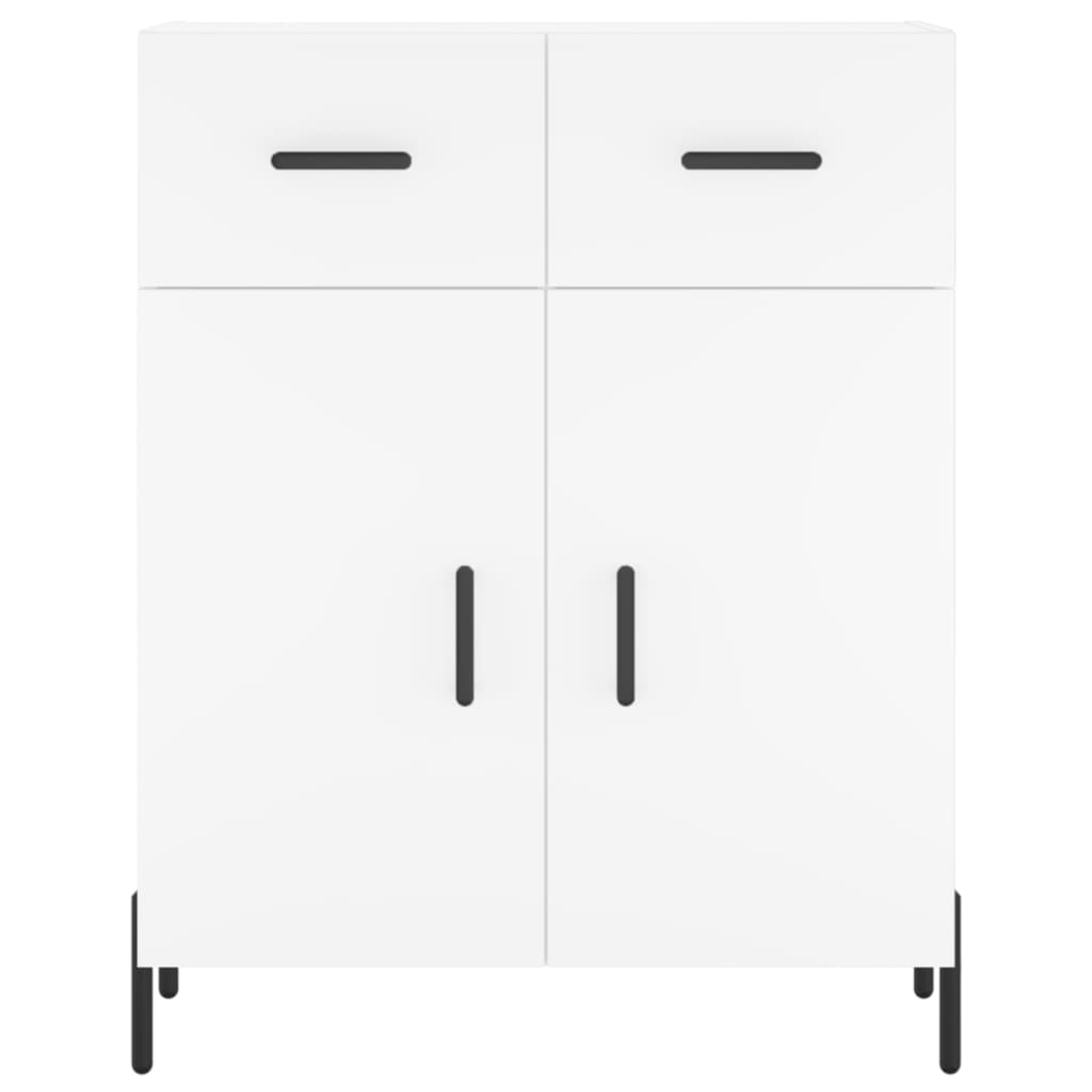 vidaXL Buffet haut Blanc 69,5x34x180 cm Bois d'ingénierie