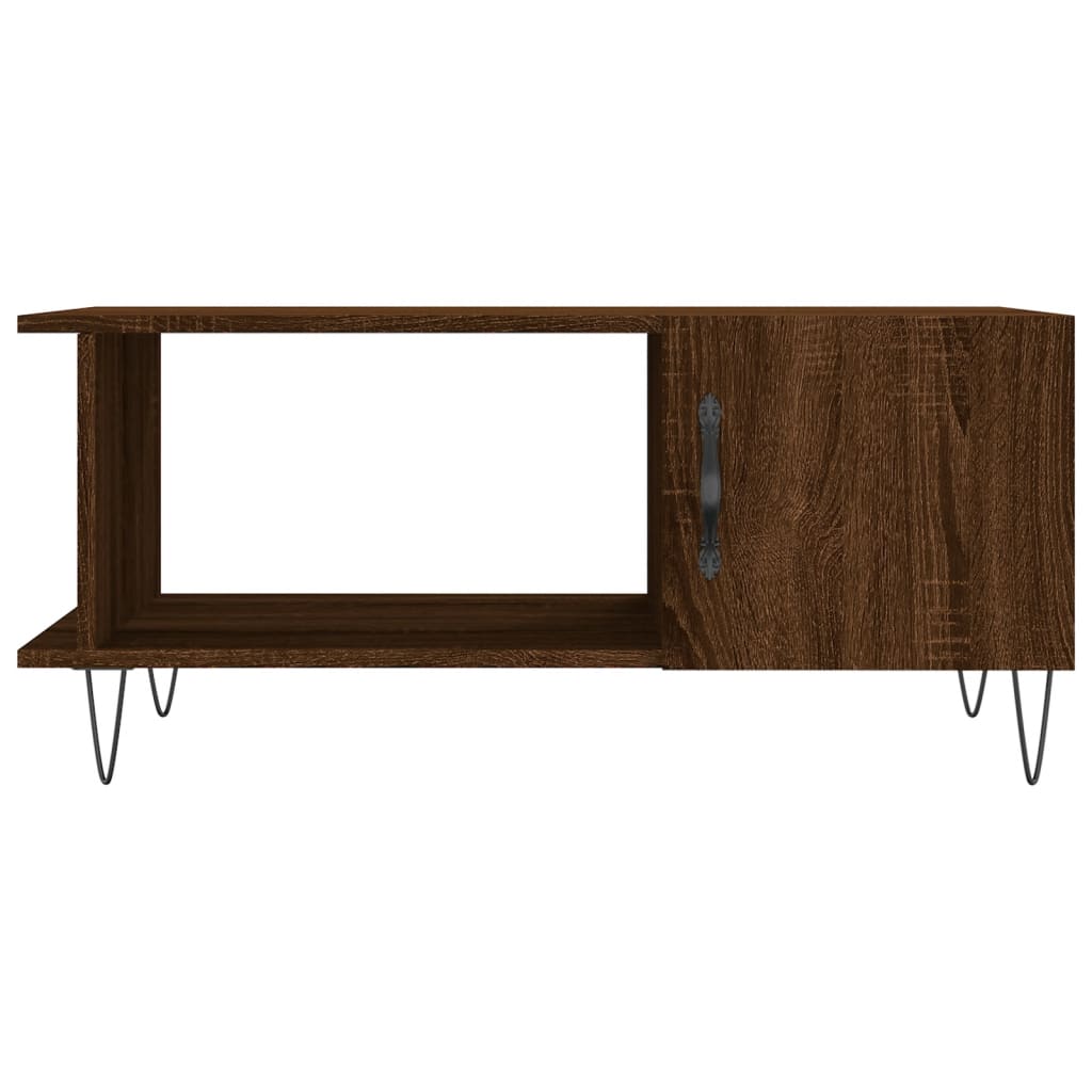 vidaXL Table basse chêne marron 90x50x40 cm bois d'ingénierie