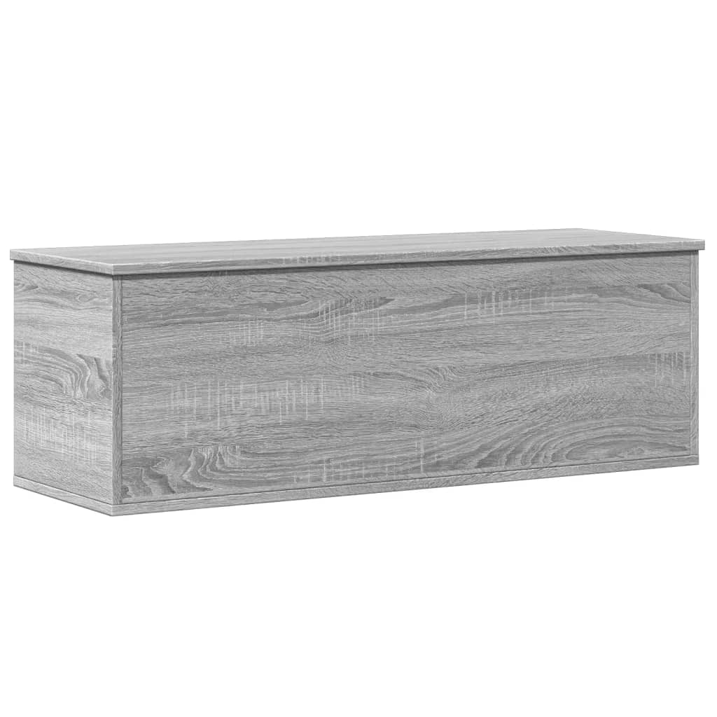 vidaXL Boîte de rangement sonoma gris 102x35x35 cm bois d'ingénierie