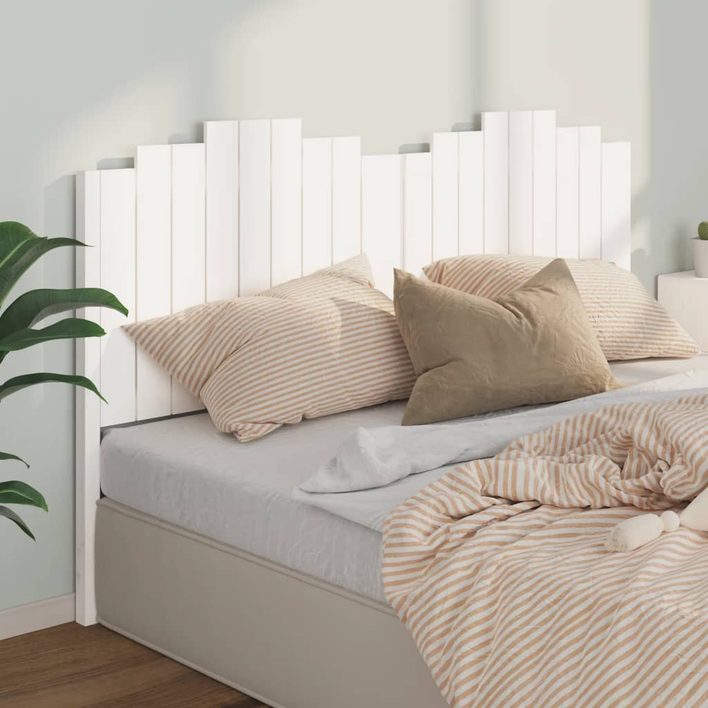 vidaXL Tête de lit Blanc 186x4x110 cm Bois massif de pin