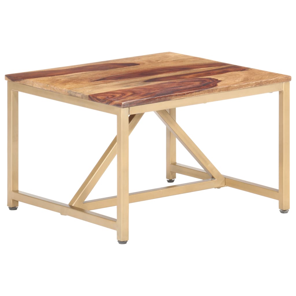 vidaXL Table d'appoint 60x60x40 cm Bois massif