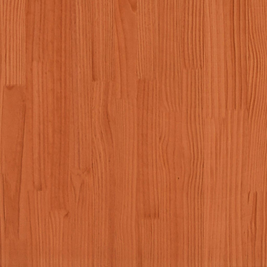 vidaXL Cadre de lit cire marron 140x200 cm bois de pin massif