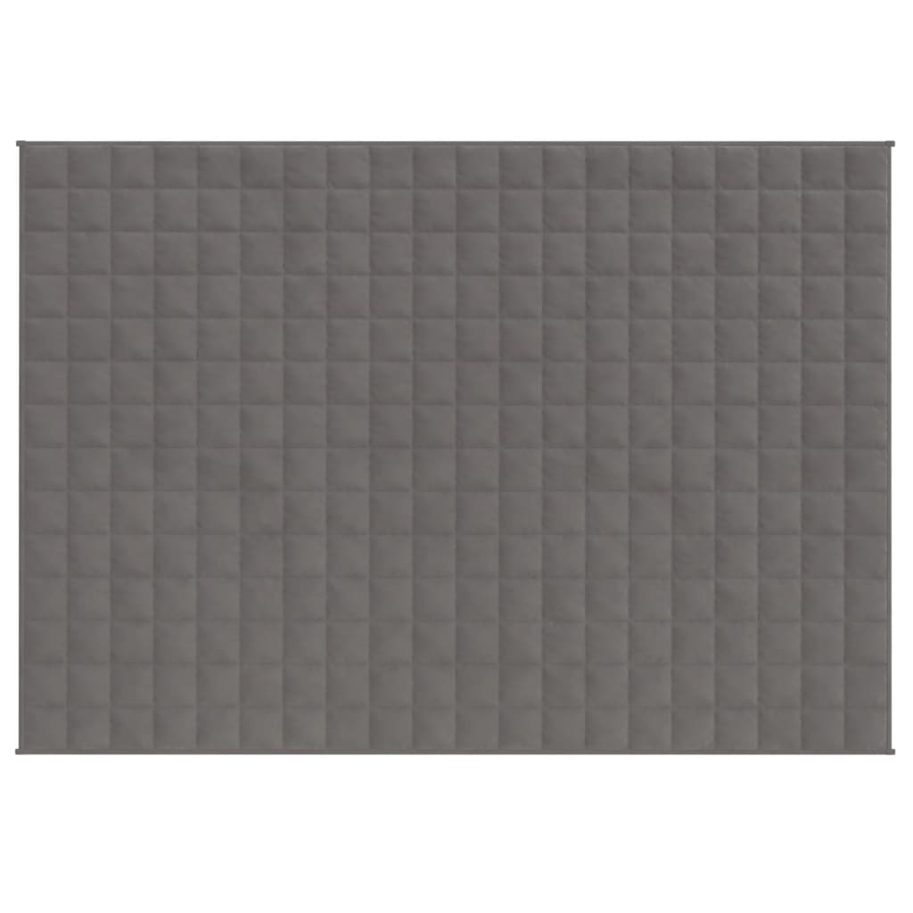 vidaXL Couverture lestée Gris 152x203 cm 7 kg Tissu