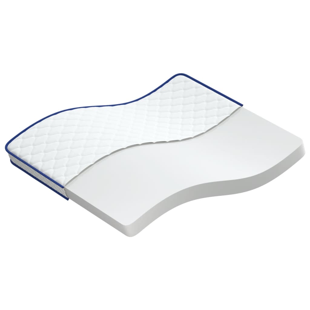 vidaXL Matelas en mousse à mémoire de forme blanc 140x190x17 cm