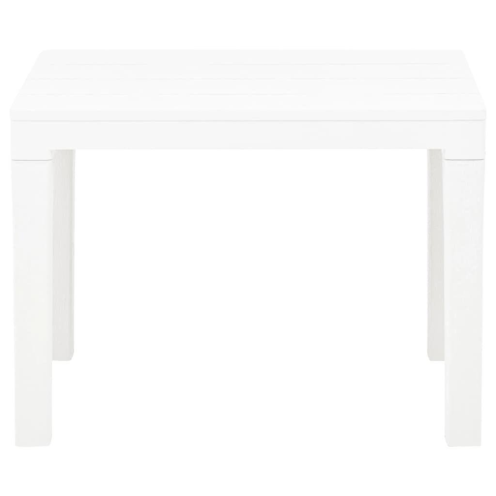 vidaXL Bancs de jardin lot de 2 Blanc Plastique