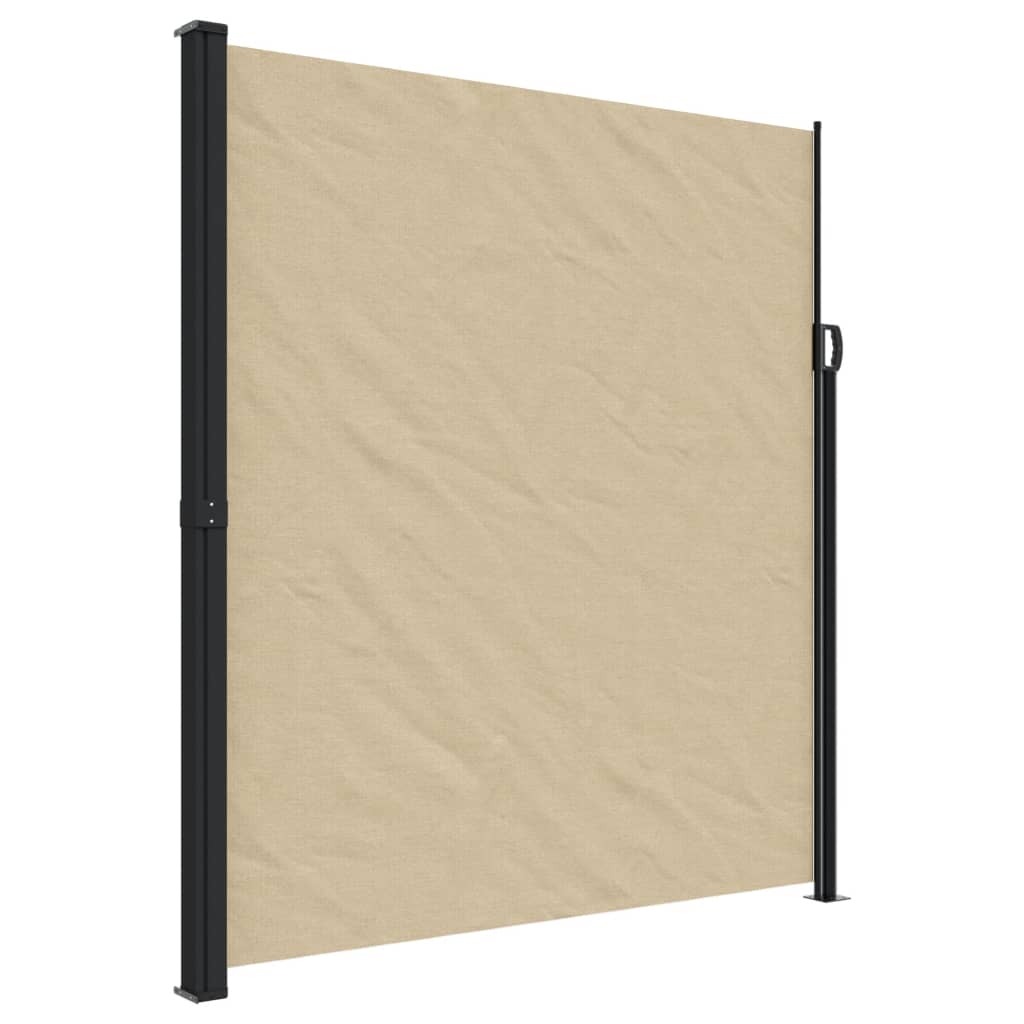 vidaXL Auvent latéral rétractable beige 220x500 cm