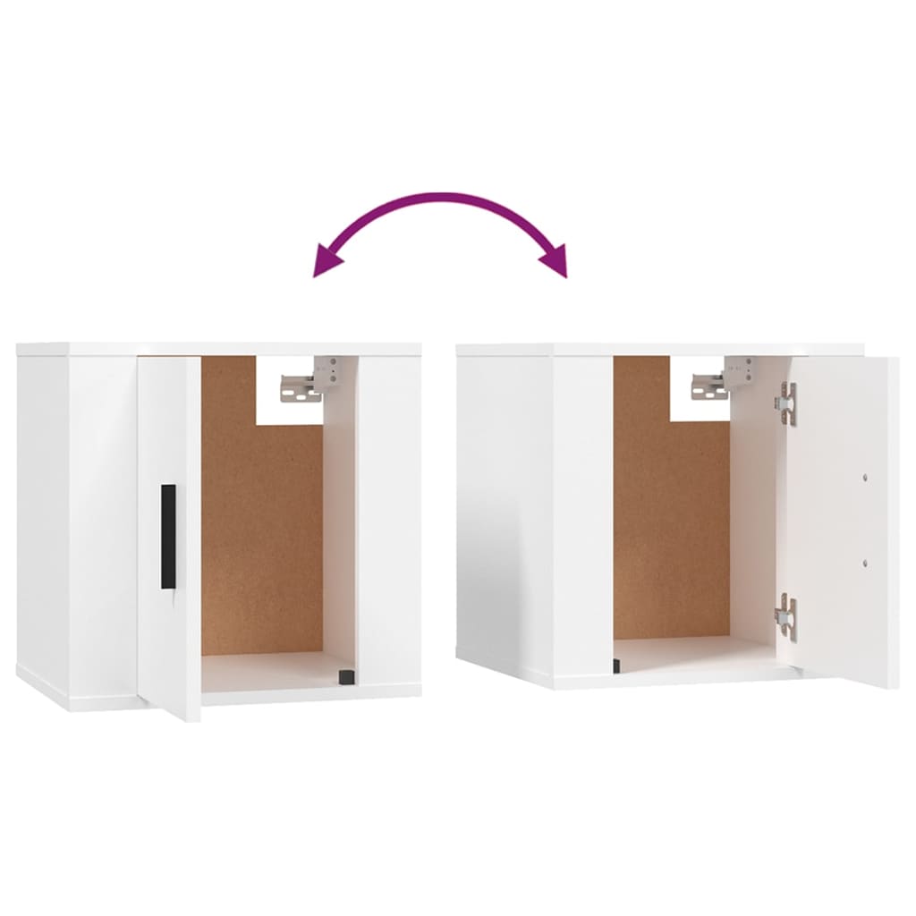 vidaXL Ensemble de meubles TV 4 pcs Blanc Bois d'ingénierie