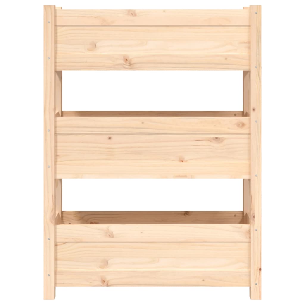 vidaXL Jardinière 77x25x104,5 cm Bois massif de pin