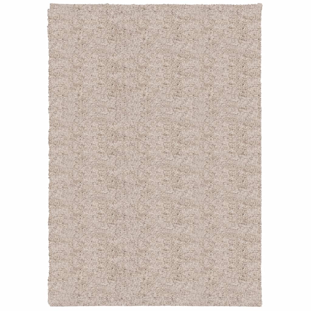 vidaXL Tapis shaggy PAMPLONA poils longs moderne beige 160x230 cm