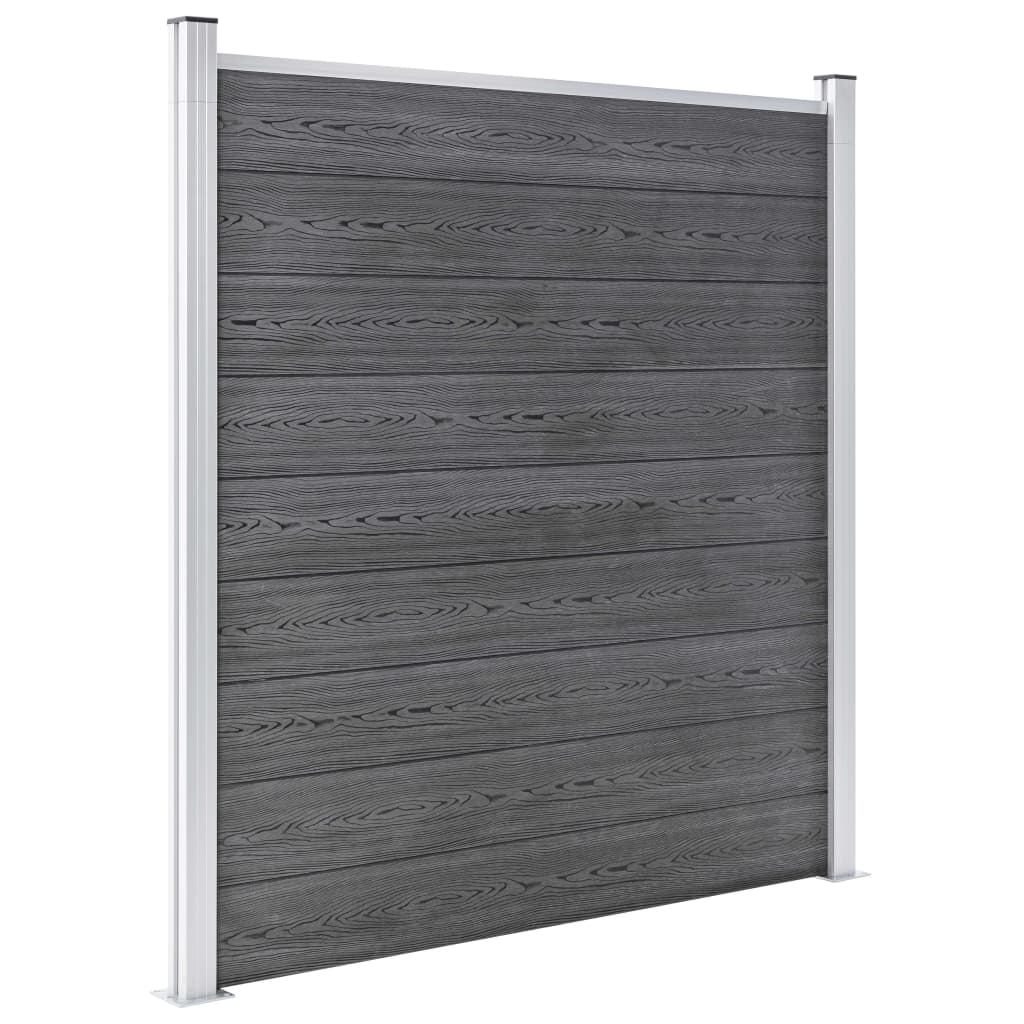 vidaXL Clôture de jardin WPC 1045x186 cm Gris