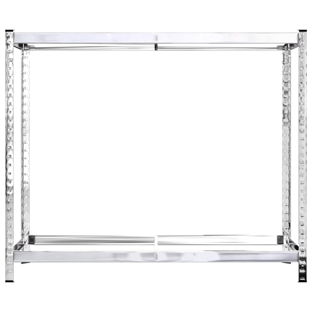 vidaXL Porte-pneus à 2 niveaux 4 pcs Argenté 110x40x110 cm Acier