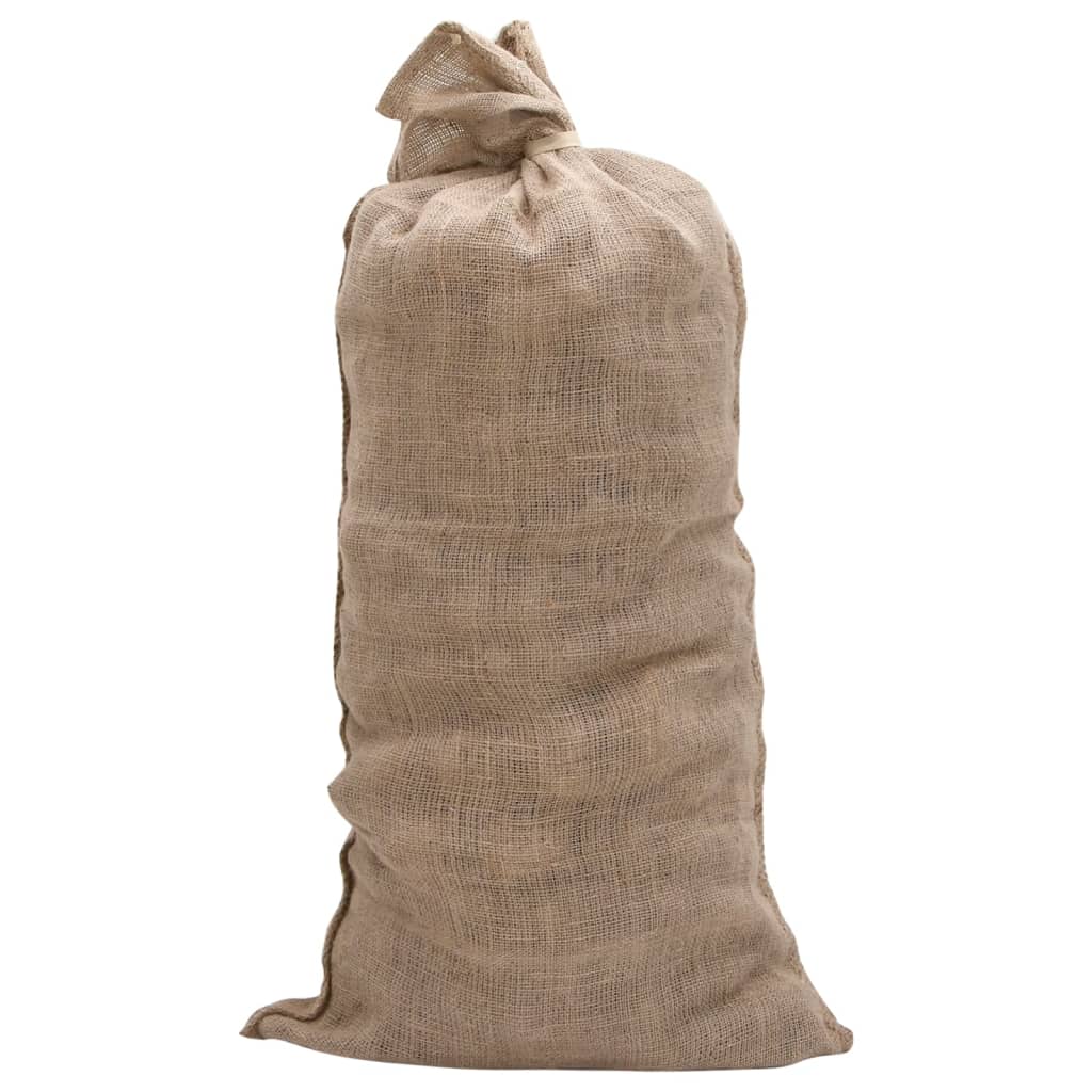 vidaXL Sacs en jute 5 pcs 65x135 cm 100 % jute 220 g/m²