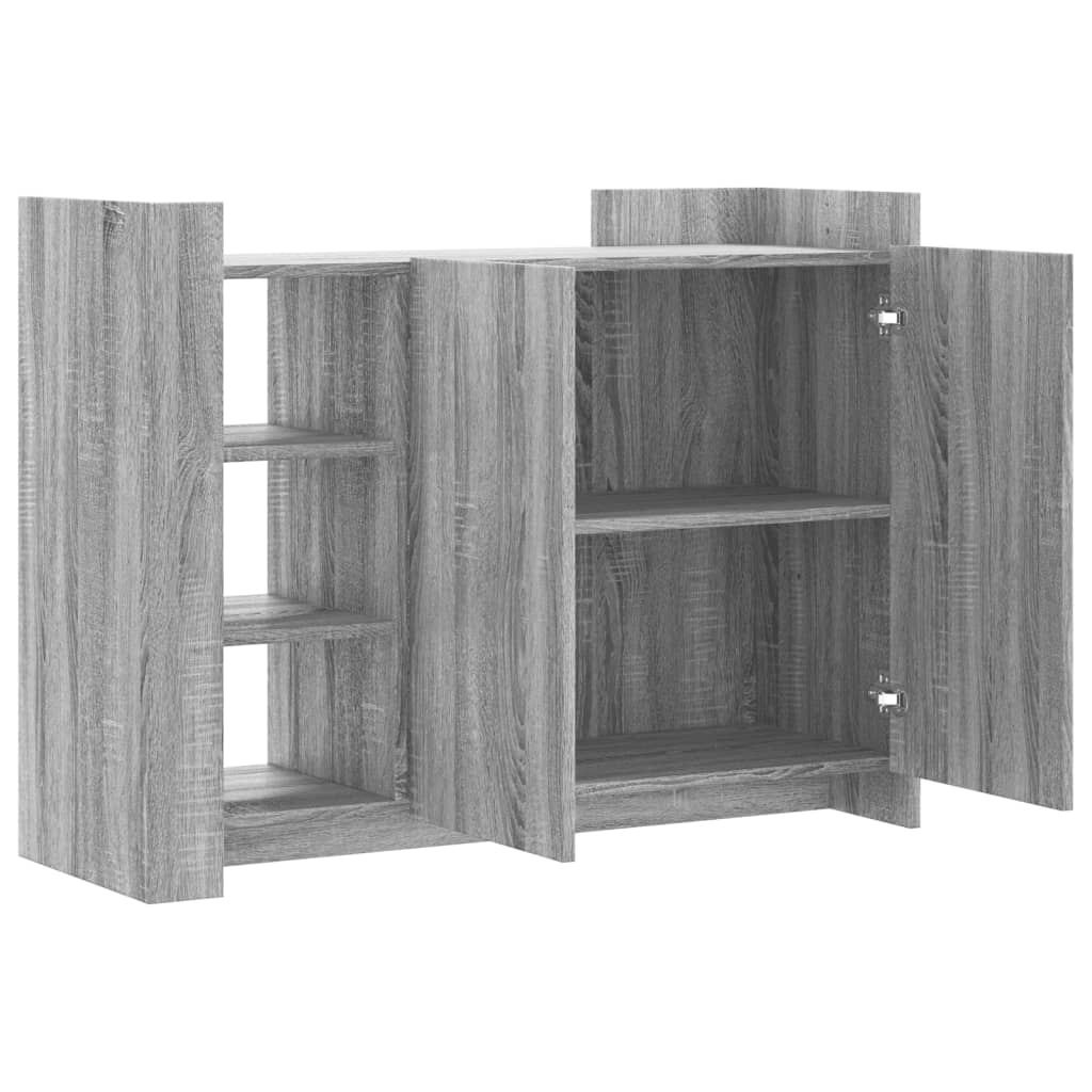 vidaXL Buffet sonoma gris 100x35x75 cm bois d'ingénierie