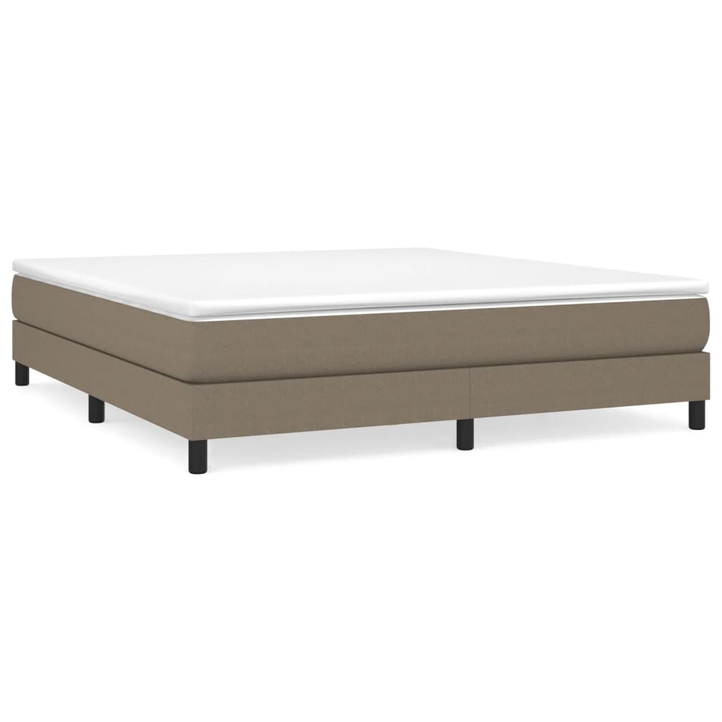 vidaXL Cadre de lit Taupe 180x200 cm Tissu