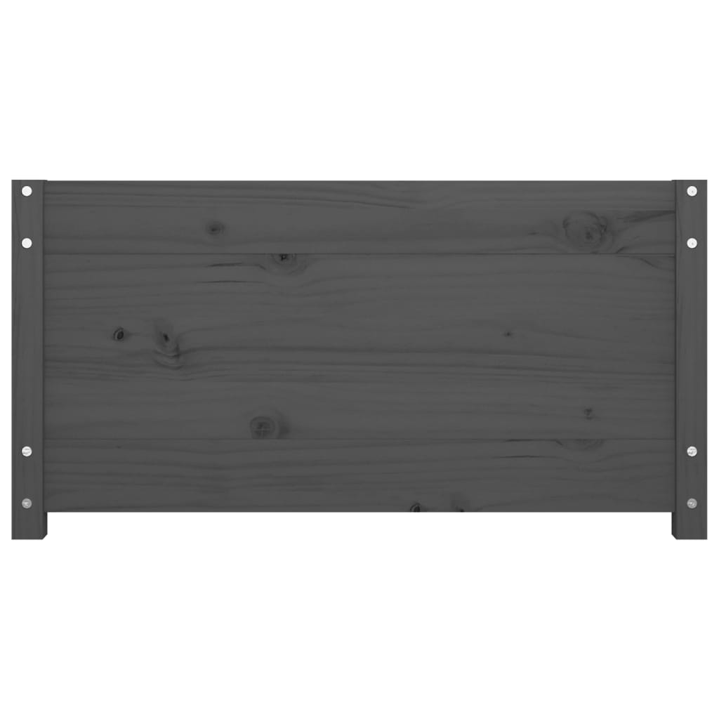 vidaXL Lit de jour Gris 90x190 cm Simple Bois de pin massif