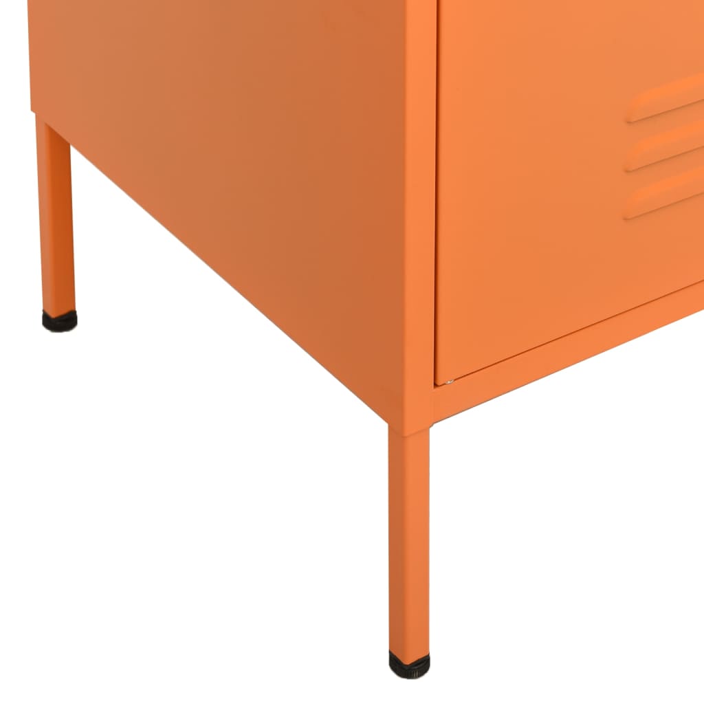 vidaXL Armoire de rangement Orange 80x35x101,5 cm Acier