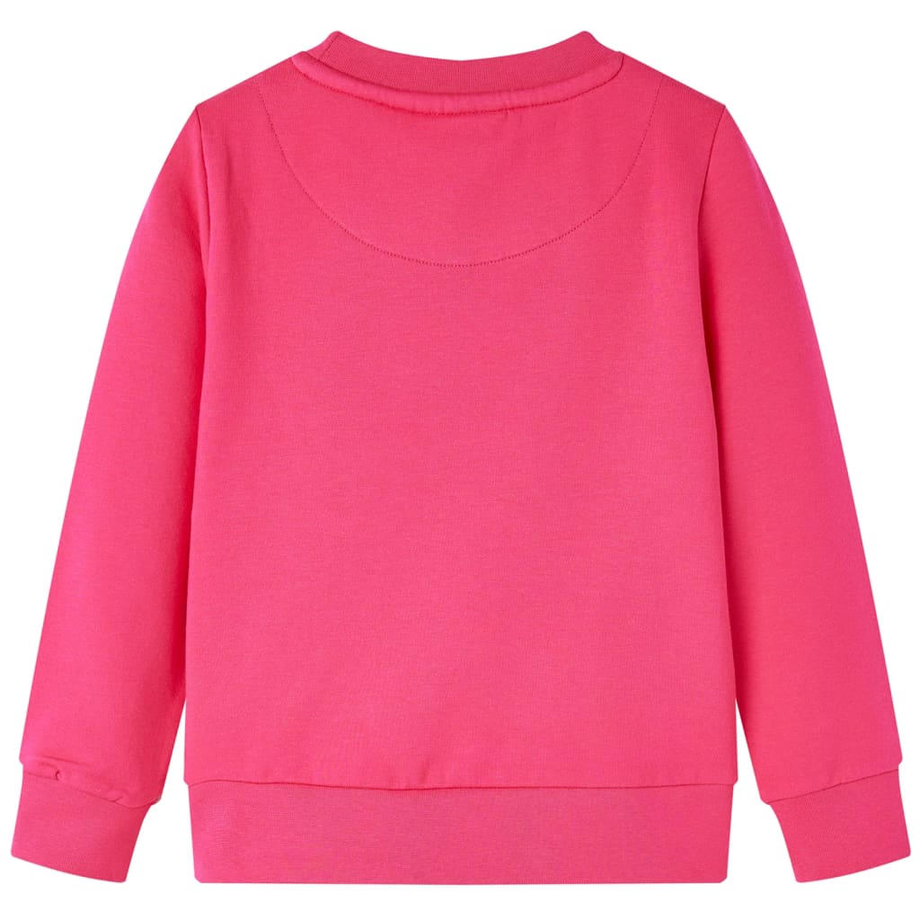 Sweatshirt pour enfants rose vif 128