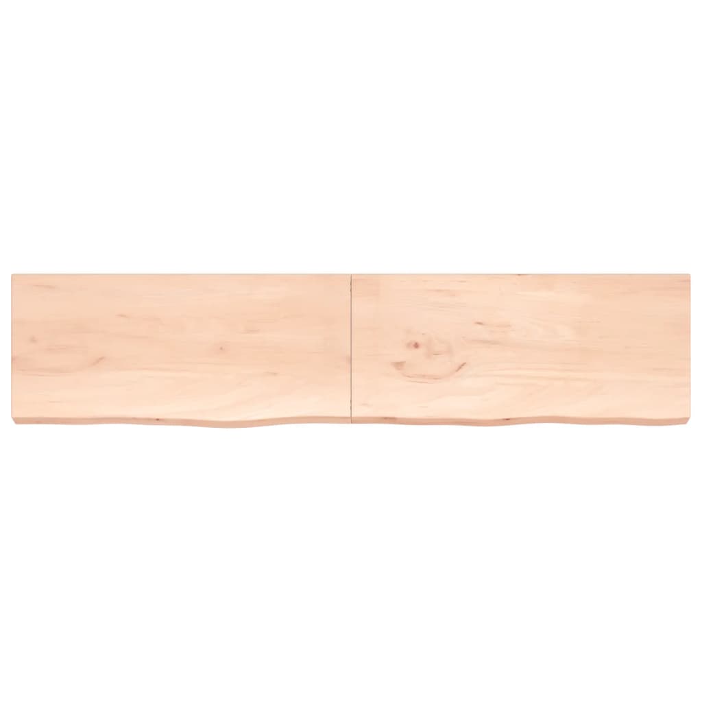 vidaXL Dessus de table 220x50x(2-6) cm bois de chêne massif non traité