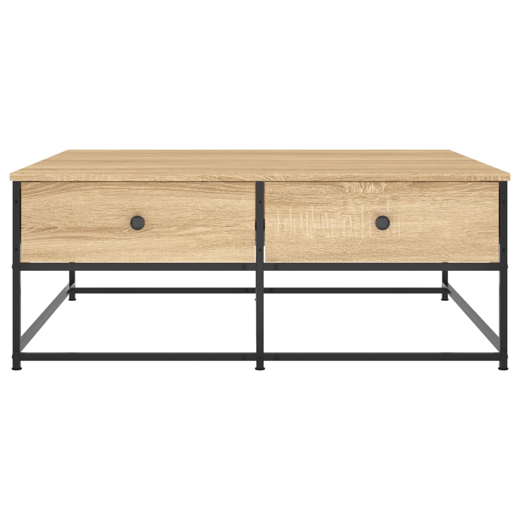 vidaXL Table basse chêne sonoma 100x99x40 cm bois d'ingénierie