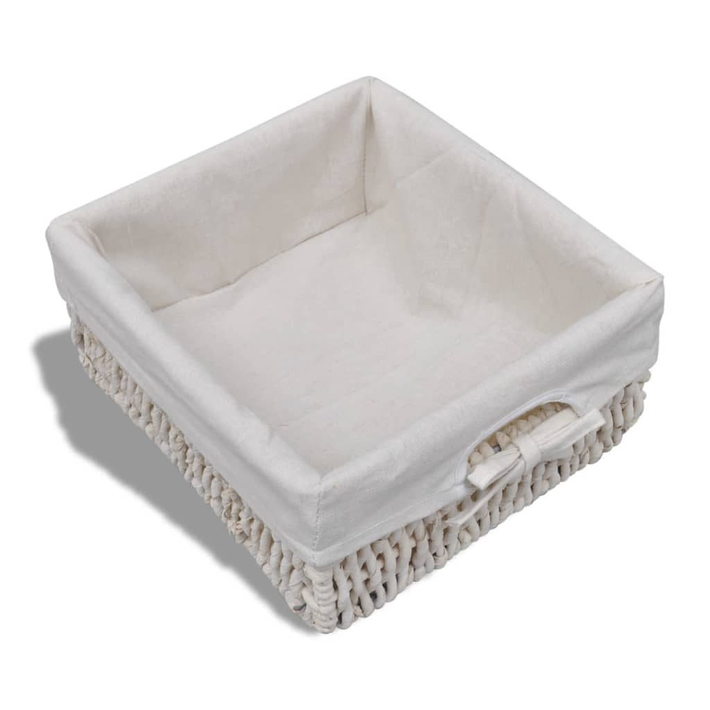 vidaXL Banc de rangement Blanc 62x33x42 cm Bois de paulownia