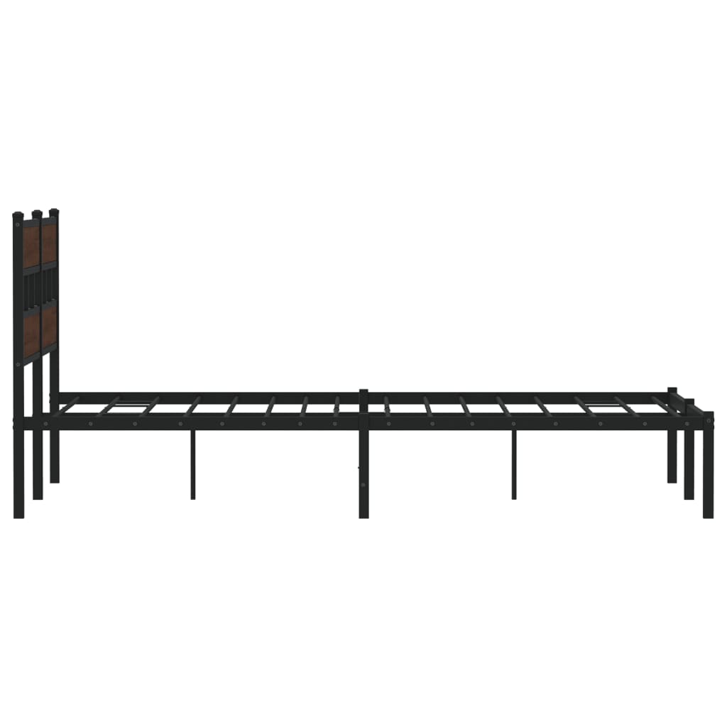 vidaXL Cadre de lit sans matelas avec tête de lit 140x190 cm