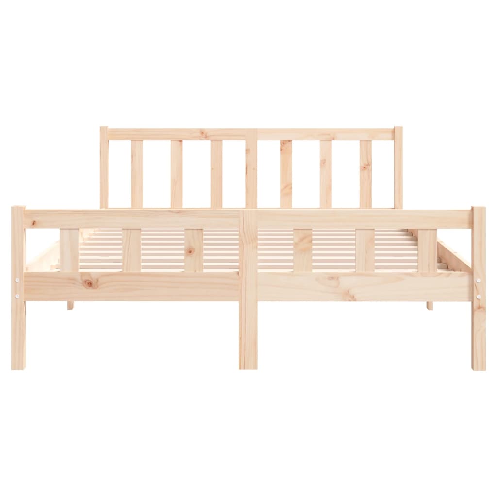 vidaXL Cadre de lit sans matelas bois massif 120x200 cm