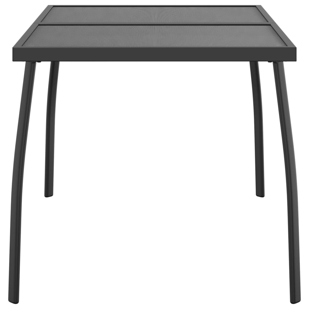 vidaXL Table de jardin anthracite 110x80x72 cm Treillis d'acier