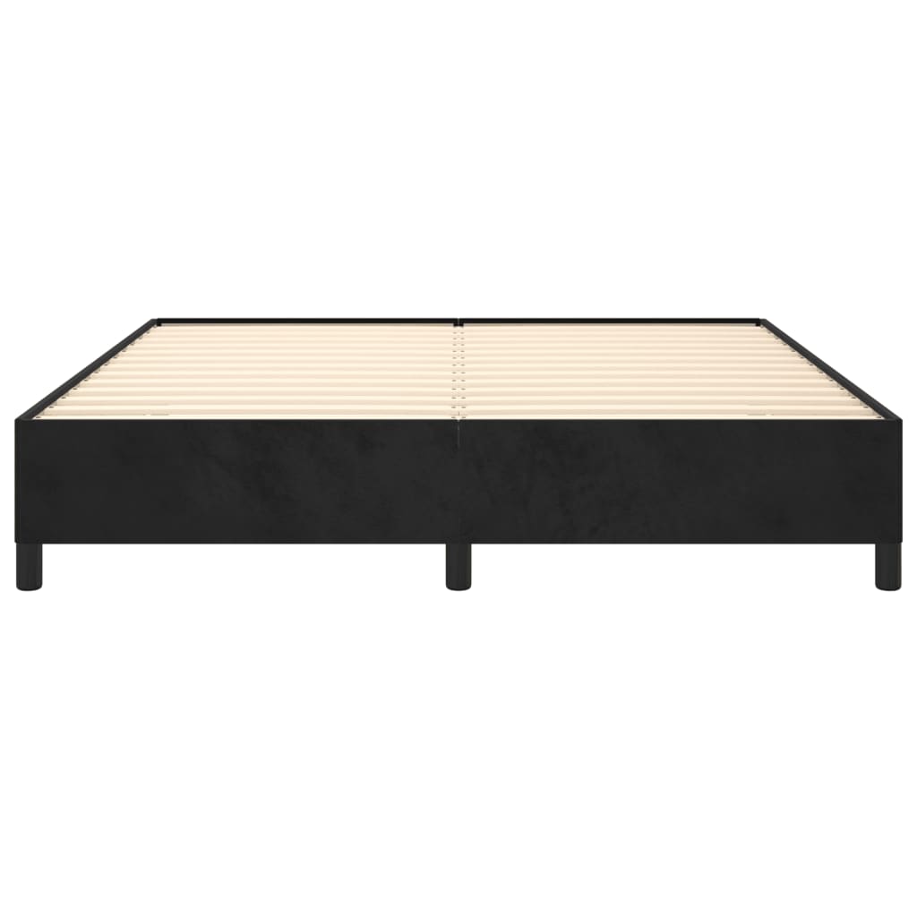 vidaXL Cadre de lit sans matelas noir 180x200 cm velours