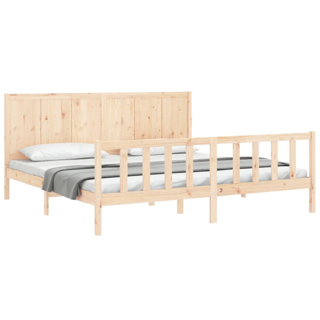 vidaXL Cadre de lit sans matelas bois massif de pin