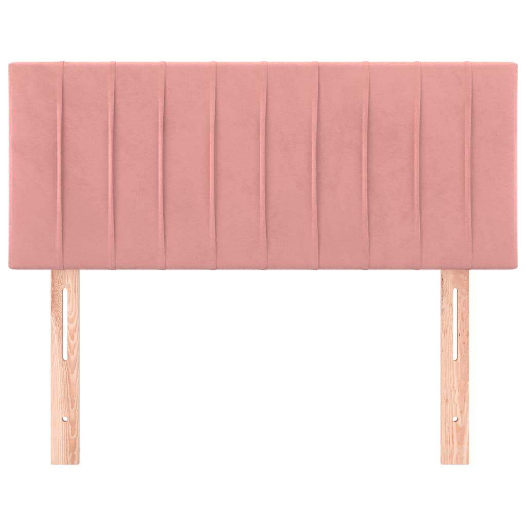 vidaXL Tête de lit Rose 80x5x78/88 cm Velours