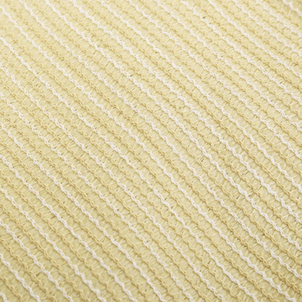 vidaXL Voile d'ombrage 160 g/m² Beige 3x5 m PEHD