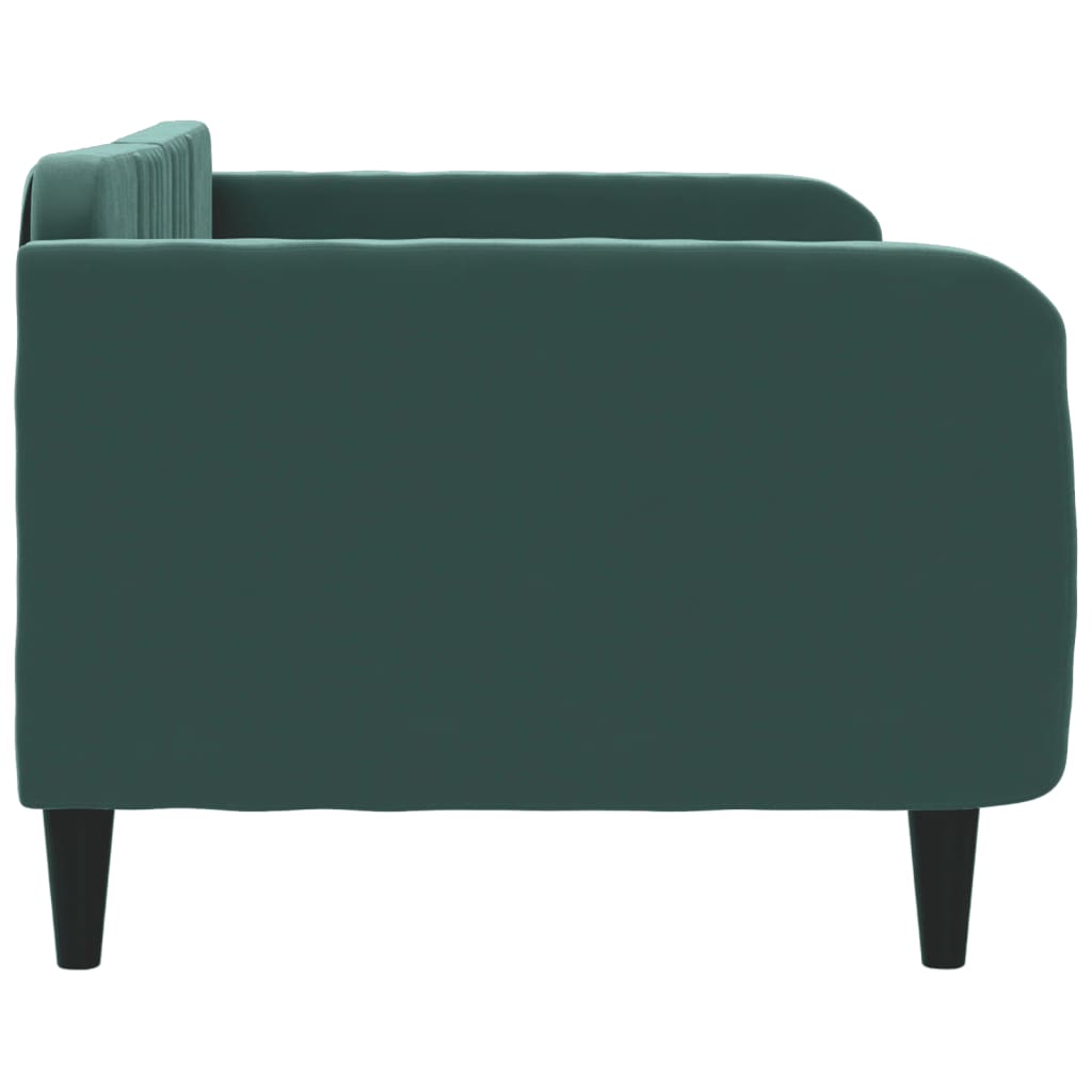 vidaXL Lit de repos vert foncé 90x200 cm velours