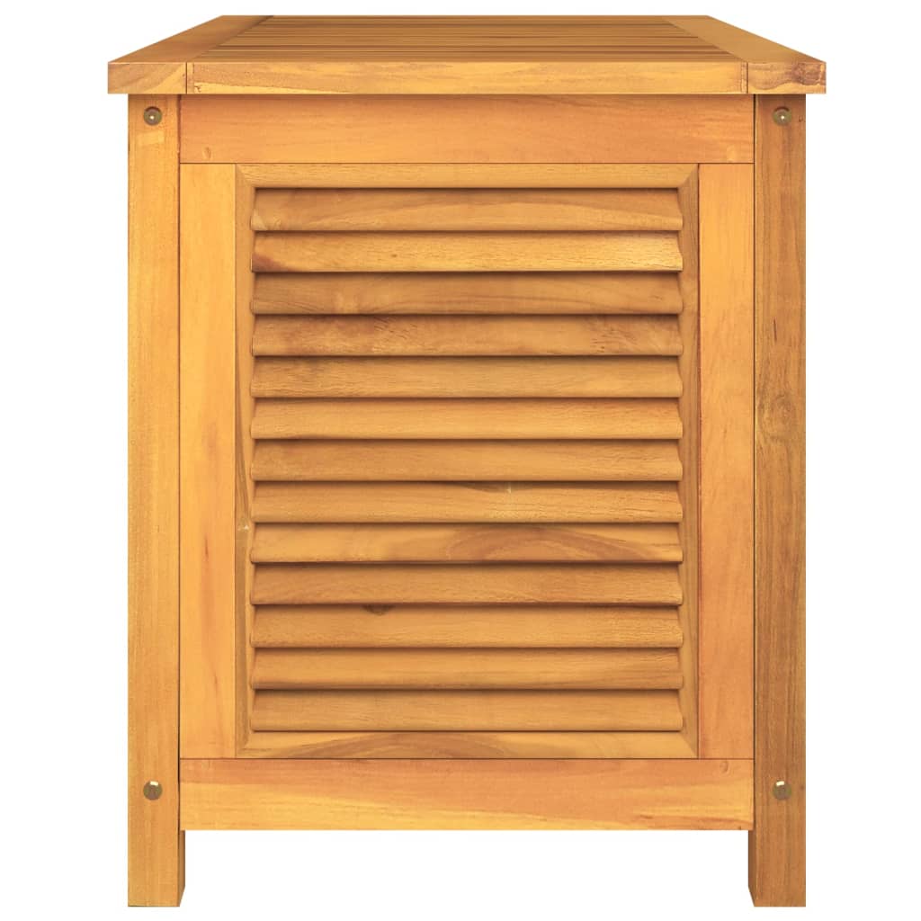 vidaXL Boîte de rangement de jardin et sac 90x50x58cm bois massif teck