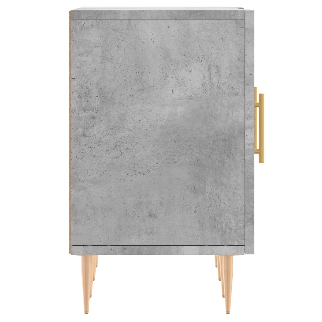 vidaXL Meuble TV gris béton 150x30x50 cm bois d'ingénierie