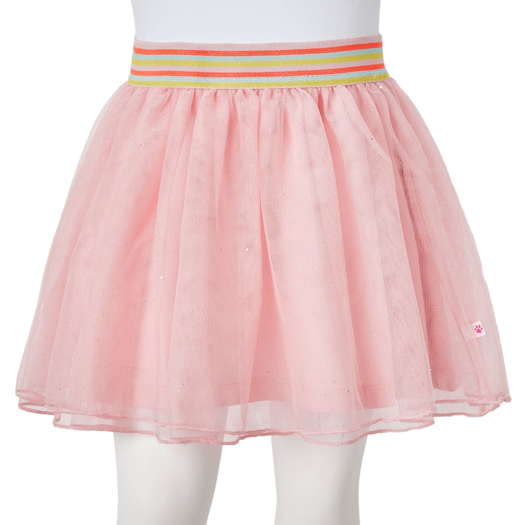 Jupe avec tulle pour enfants rose clair 116