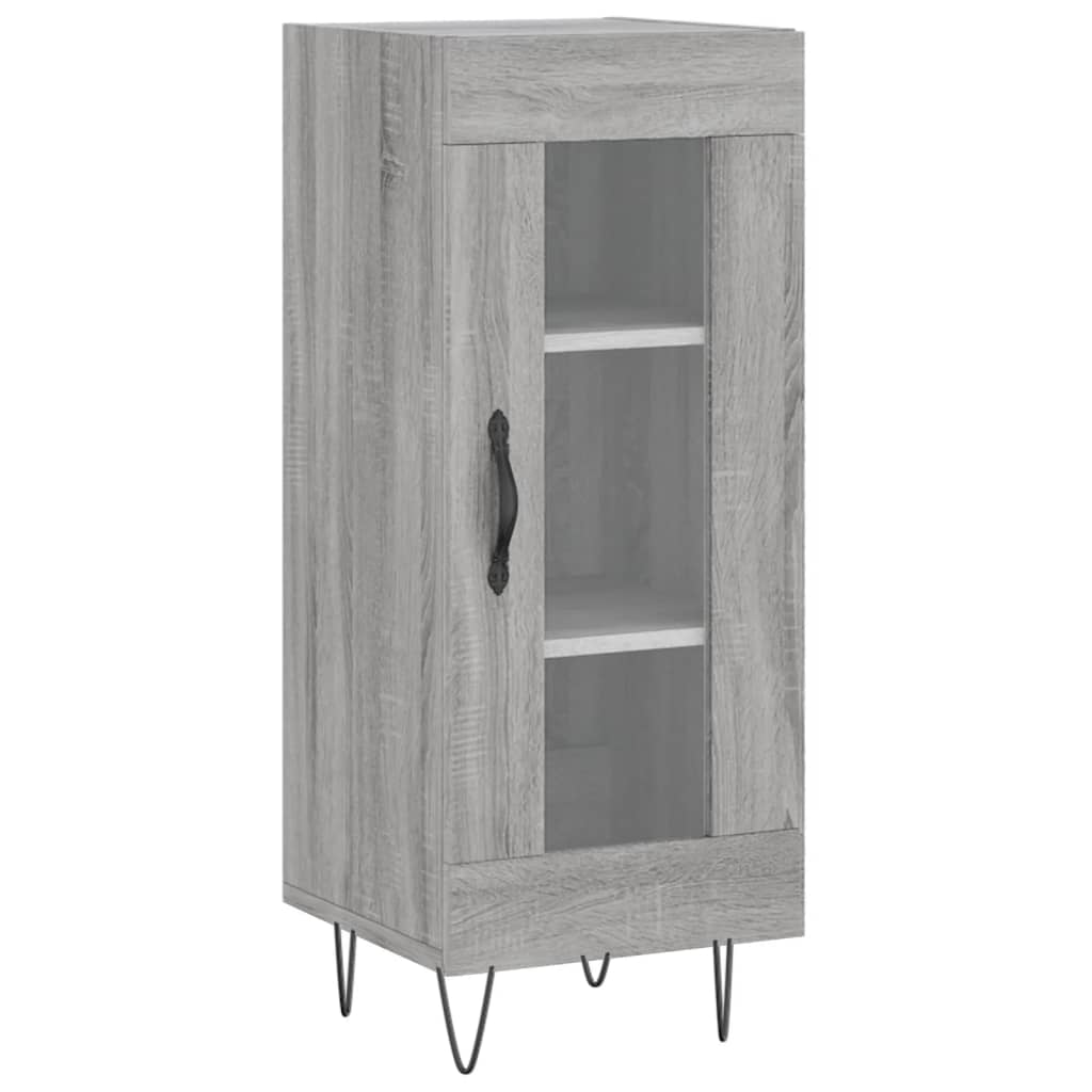 vidaXL Buffet Sonoma gris 34,5x34x90 cm Bois d'ingénierie