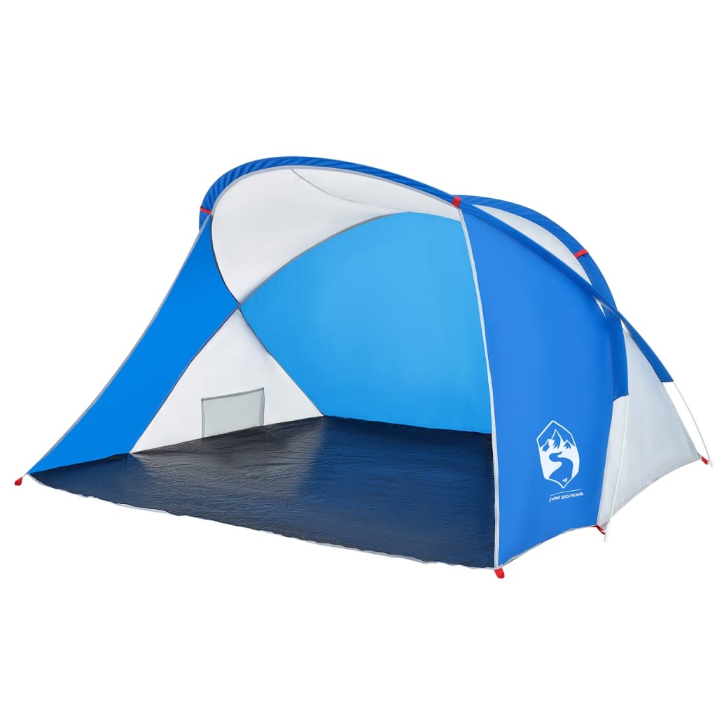 vidaXL Tente de plage 2 personnes bleu azuré escamotable imperméable