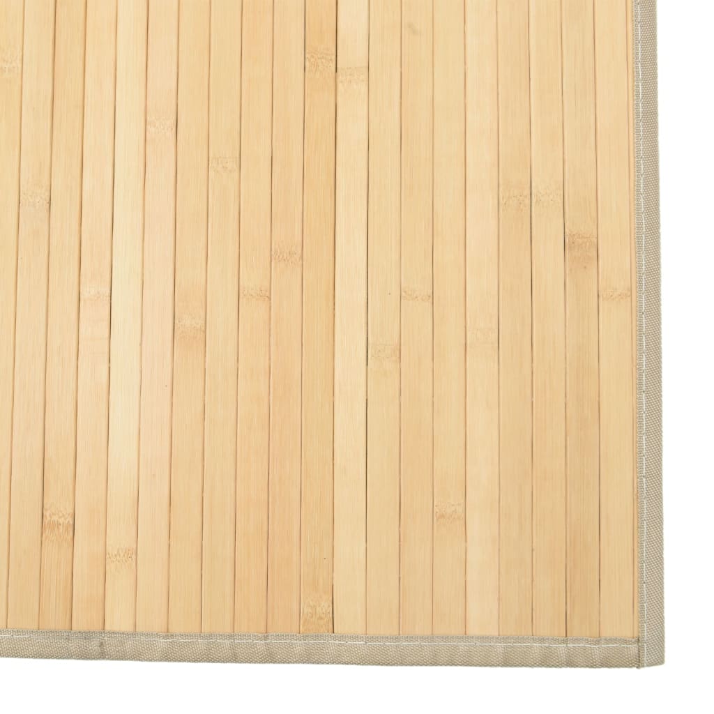 vidaXL Tapis rectangulaire naturel clair 80x400 cm bambou