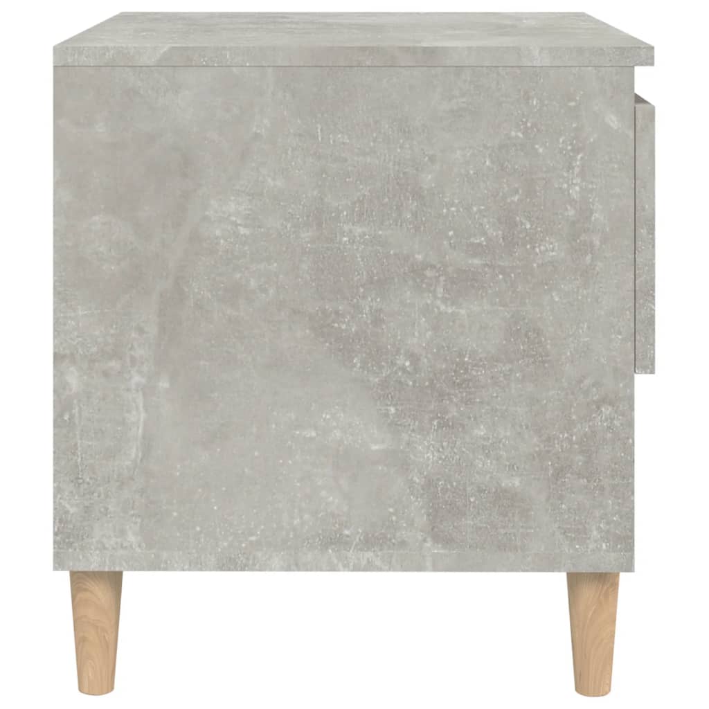 vidaXL Tables de chevet 2 pcs Gris béton 50x46x50 cm Bois d’ingénierie