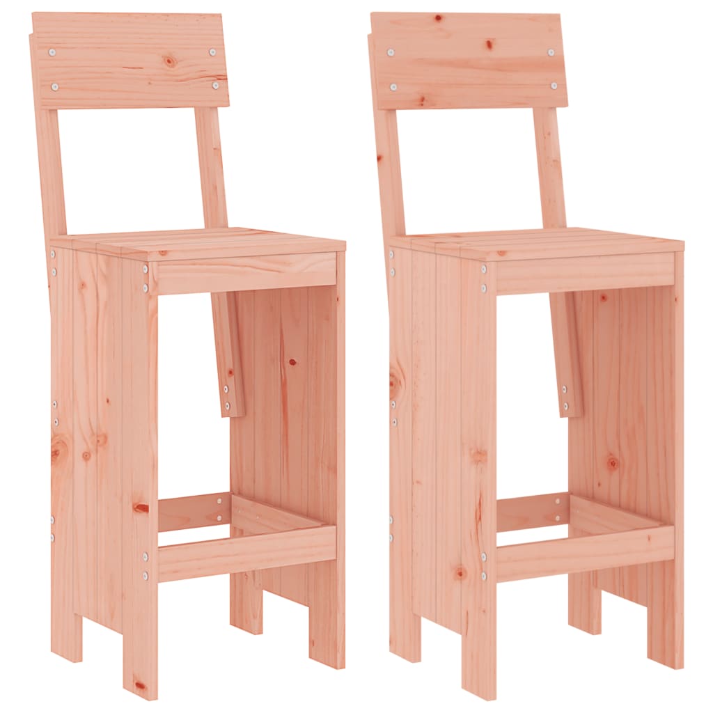 vidaXL Tabourets de bar lot de 2 40x48,5x115,5 cm bois massif douglas