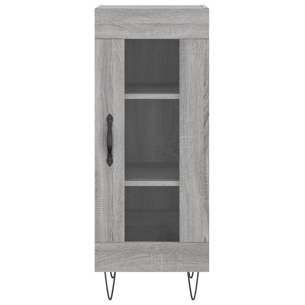 vidaXL Buffet Sonoma gris 34,5x34x90 cm Bois d'ingénierie